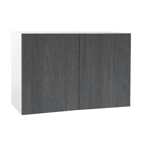 Cambridge Quick Assemble Modern Style, Carbon Marine 36 x 24 in. Wall Bridge Kitchen Cabinet (36 in. W x 12 in. D x 24 in. H) SA-WU3624-CM